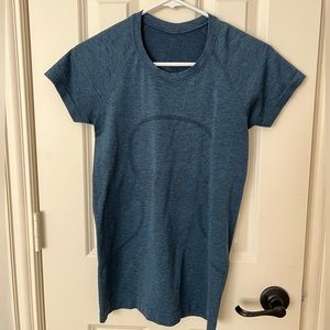 Swiftly Tech Short Sleeve Shirt 2.0 Heather Navy